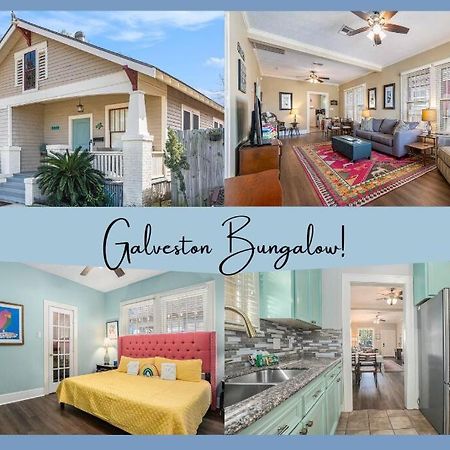Beachy Bungalow! 2Bd, King Bed Galveston Exterior foto